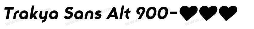 Trakya Sans Alt 900字体转换